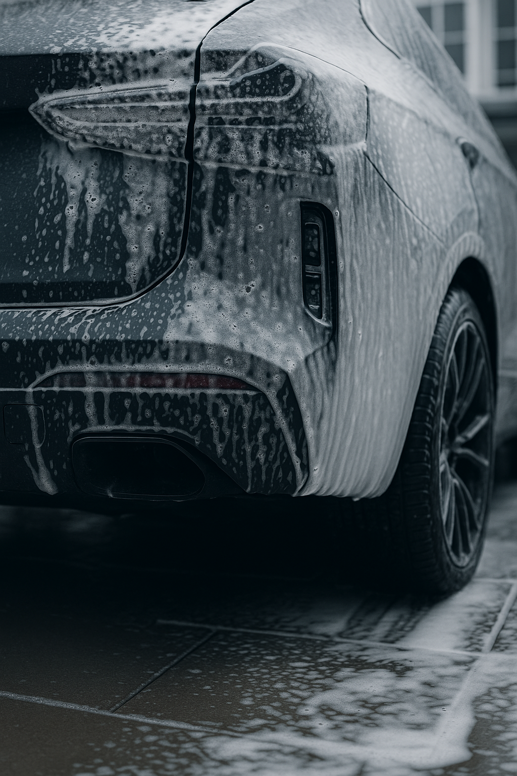 Before car detailing - dirty exterior
